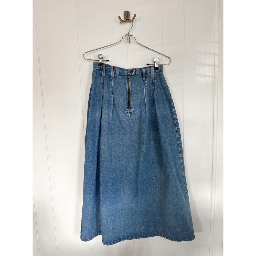 Mixed Blues Vintage Denim Skirt